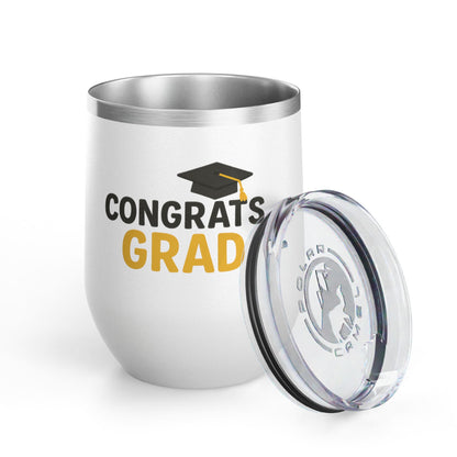Congrats Grad Cap Graduation Wine Tumbler