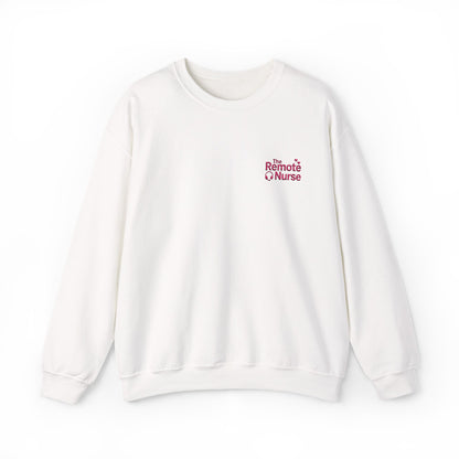 The Remote Nurse Embroidered Crewneck Sweatshirt