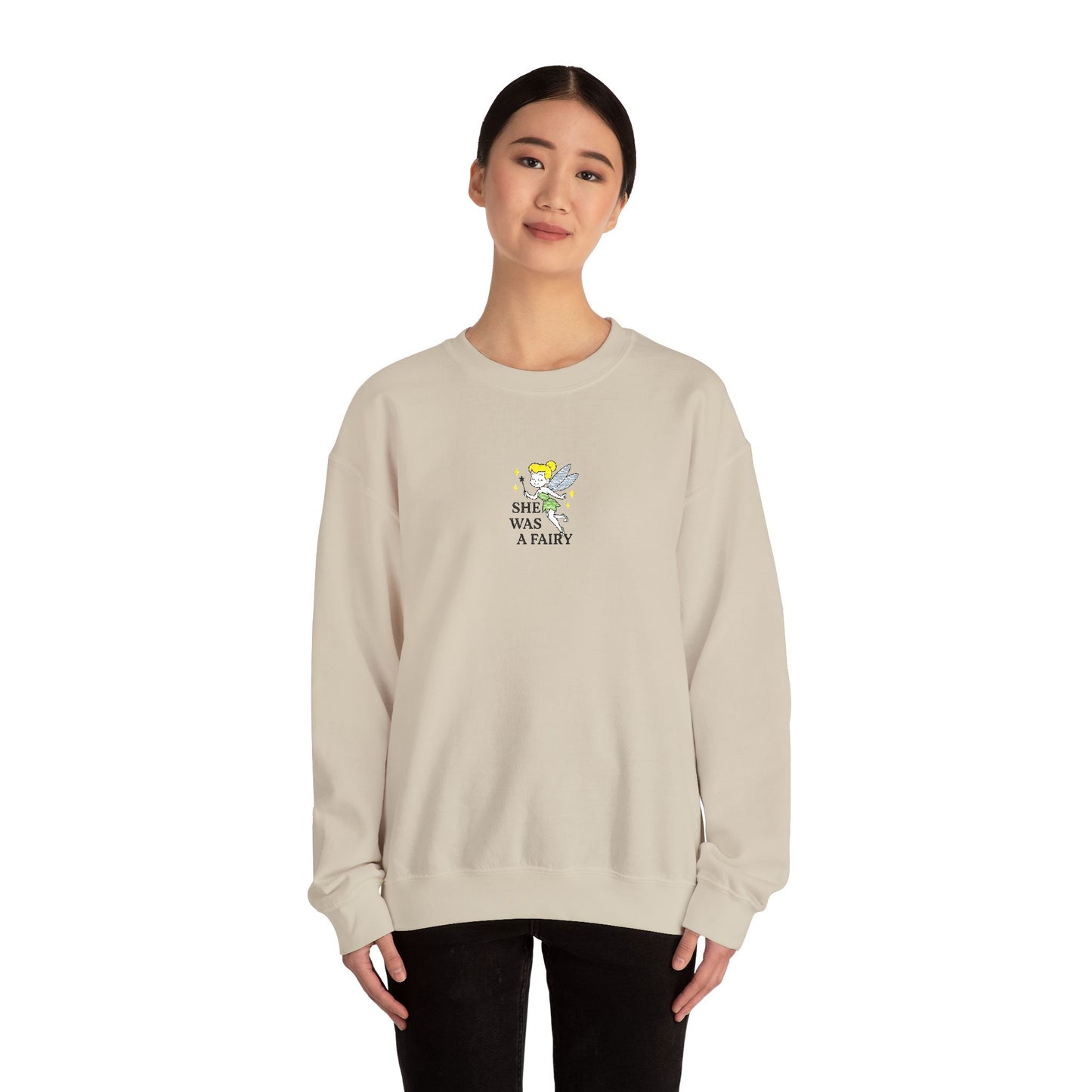 She Was a Fairy Embroidered Crewneck Sweatshirt
