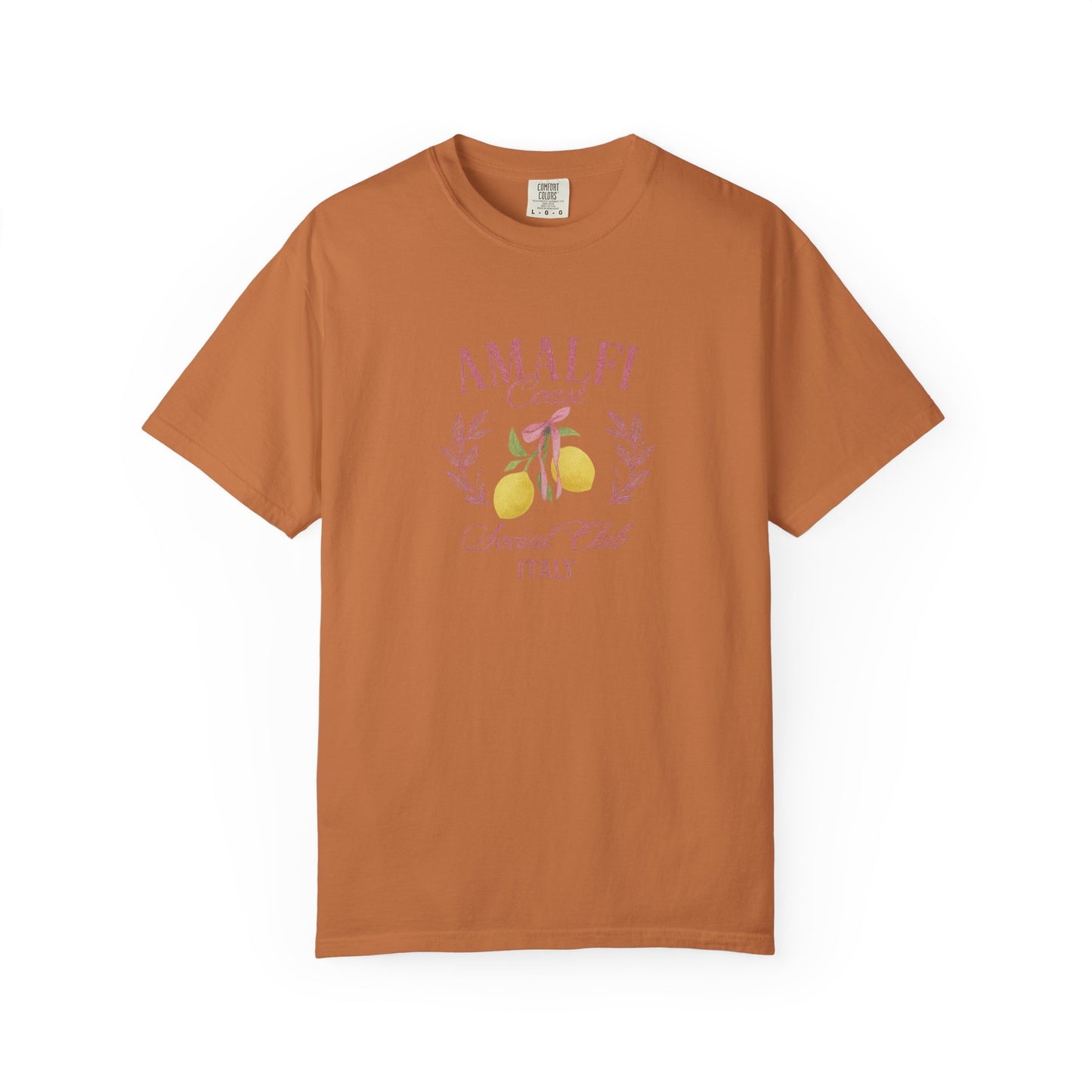 Amalfi Coast Social Club Pink Oversized T-shirt