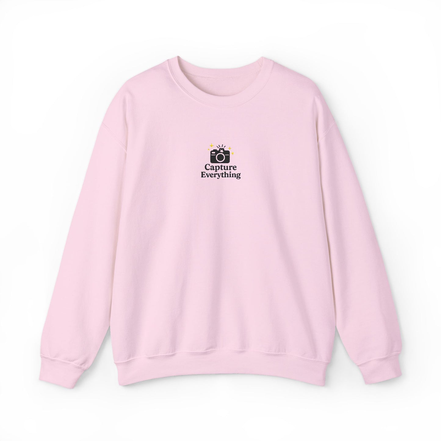Capture Everything Embroidered Crewneck Sweatshirt