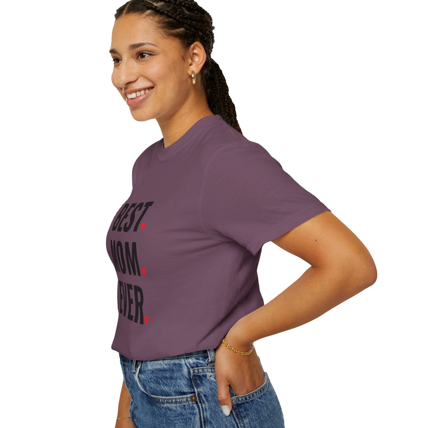 Best Mom Ever Hearts Oversized T-shirt