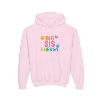 Big Sis Energy Kids Youth Hoodie