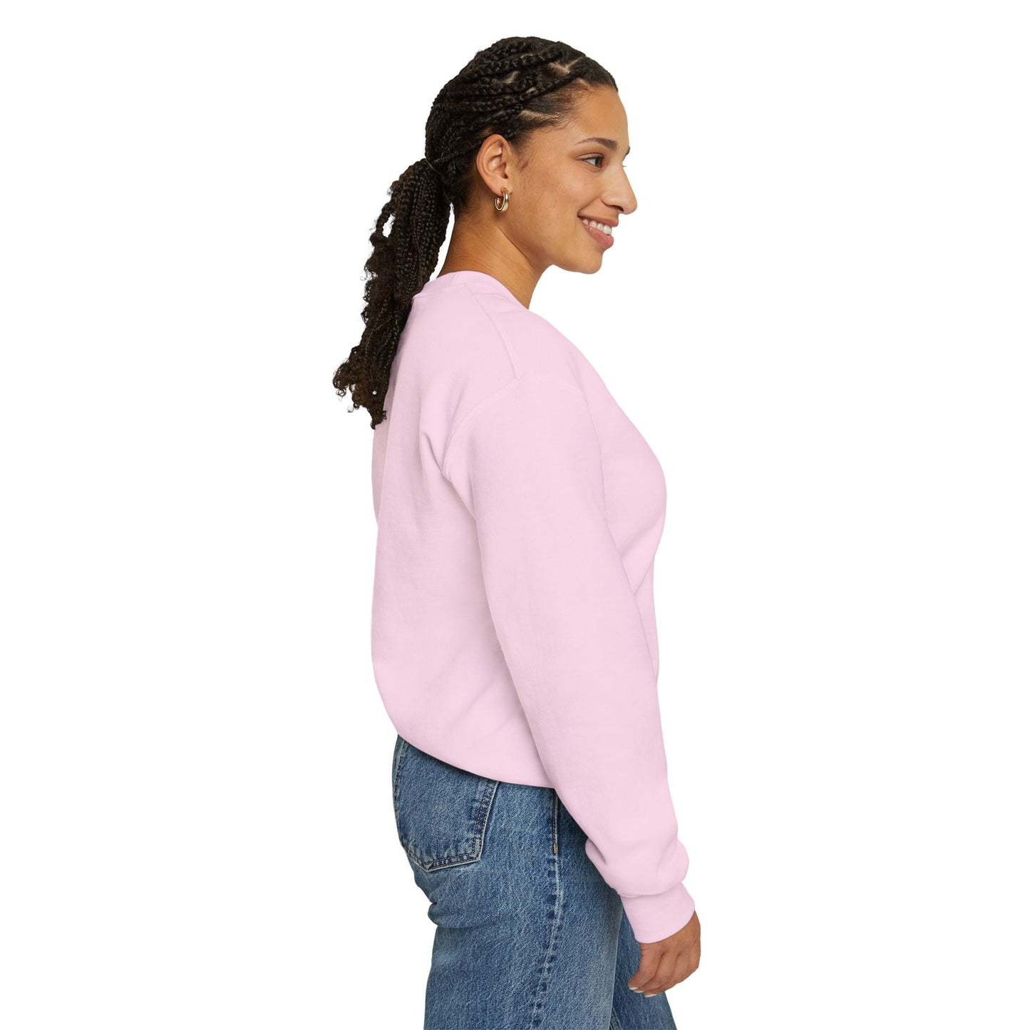 Girl Mom Retro Embroidered Crewneck Sweatshirt