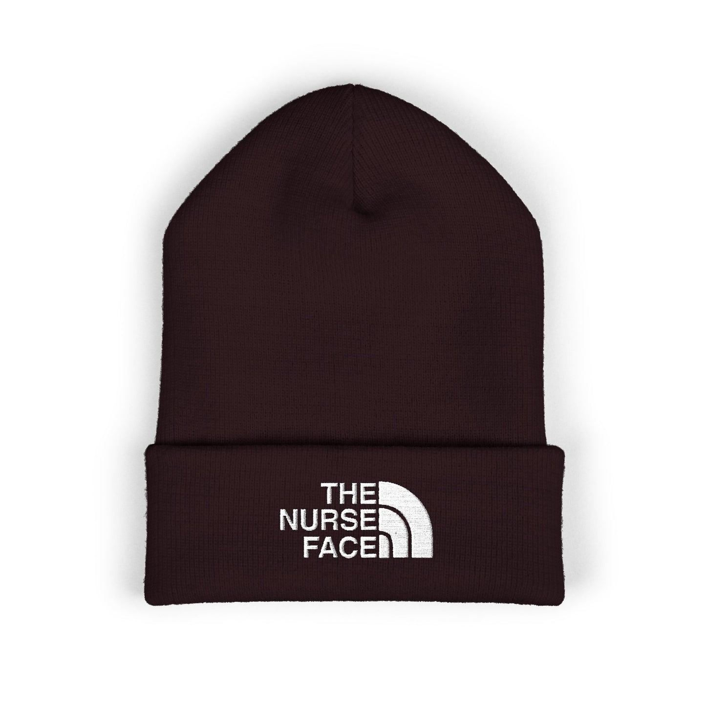 The Nurse Face Embroidered Classic Cuffed Beanie