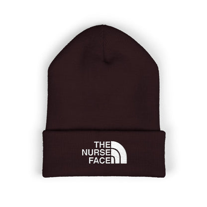 The Nurse Face Embroidered Classic Cuffed Beanie