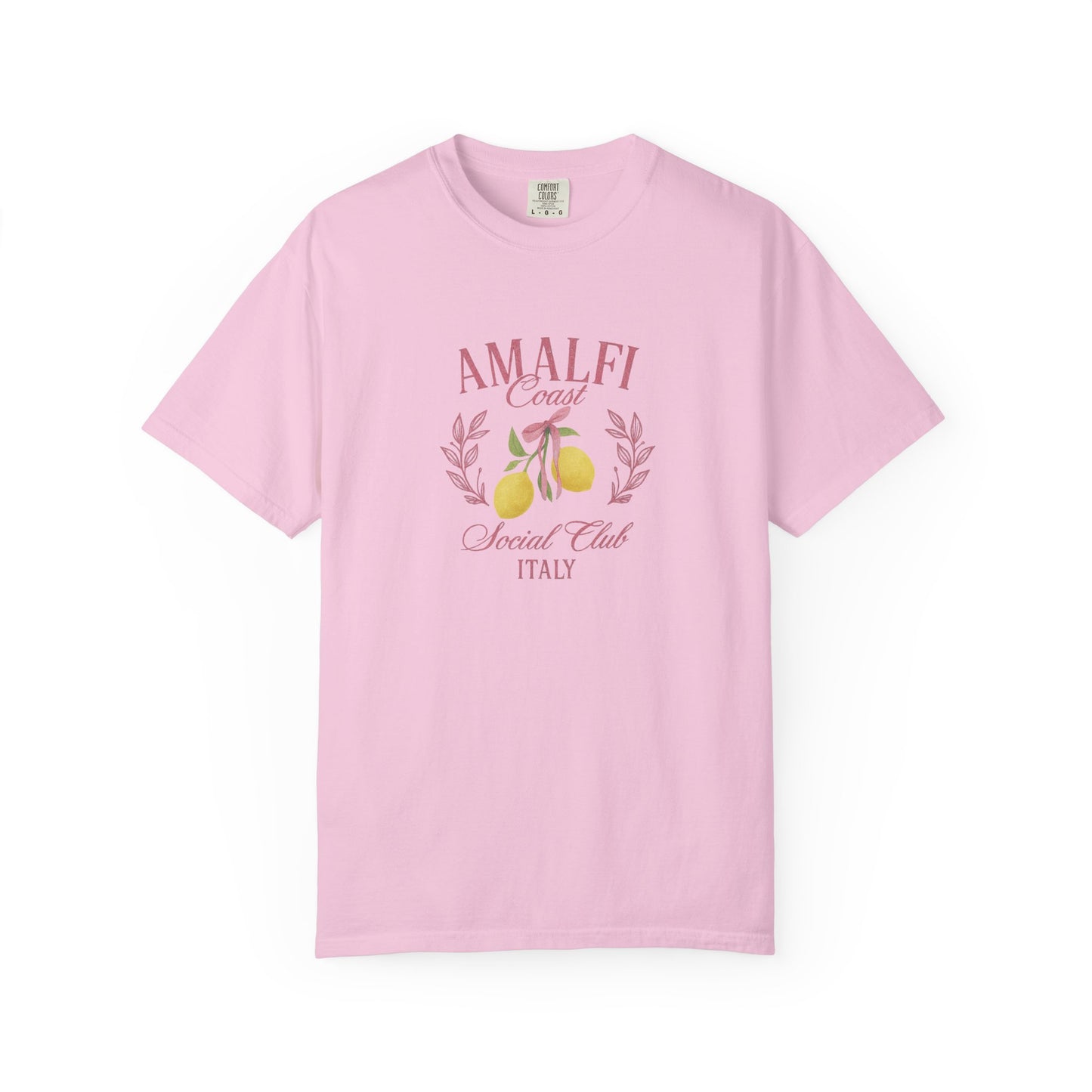Amalfi Coast Social Club Pink Oversized T-shirt