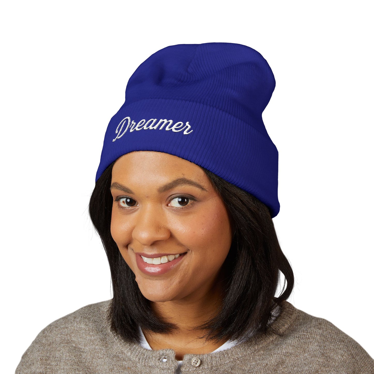 Dreamer Embroidered Classic Cuffed Beanie