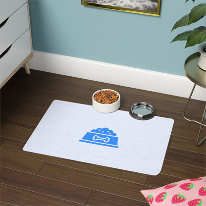 Blue Bowl Pet Food Mat