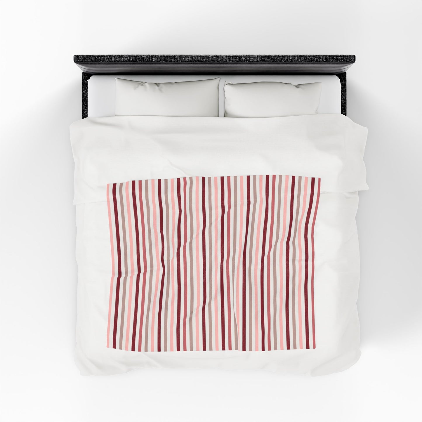 Love Stripes Velveteen Plush Blanket