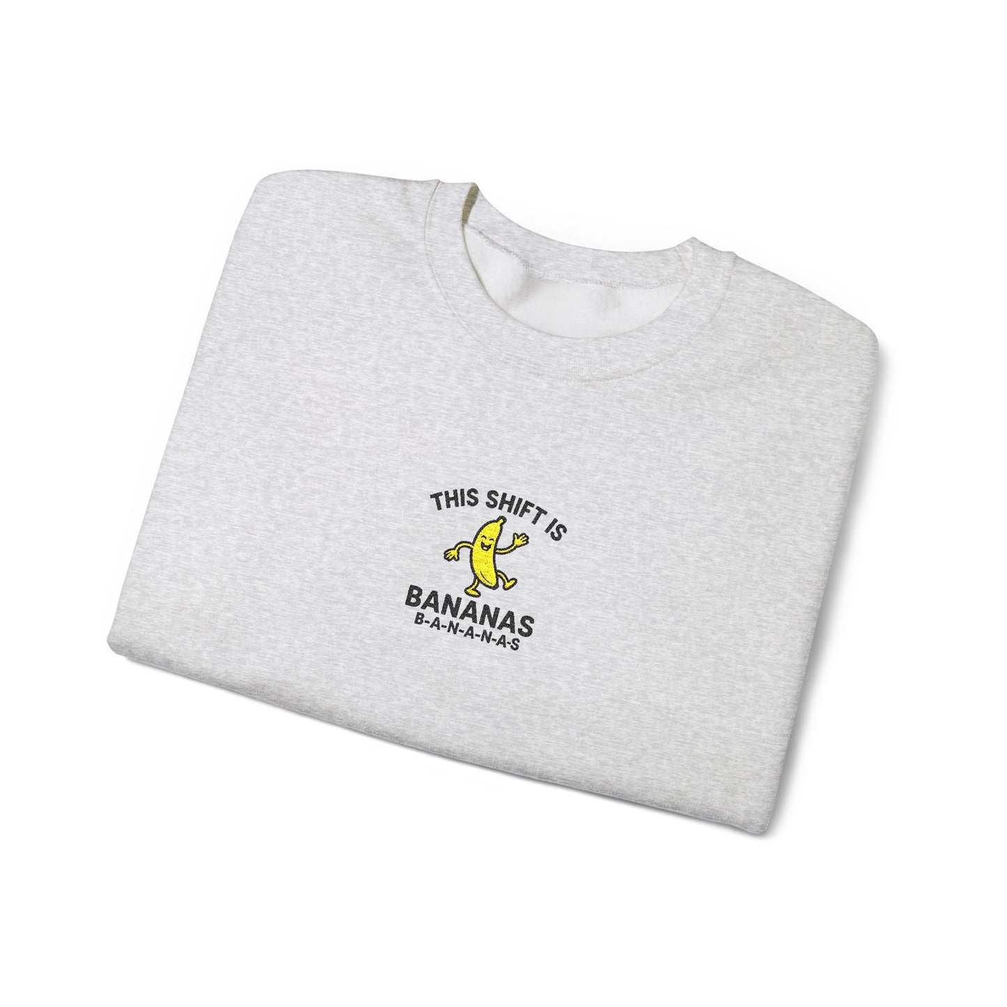This Shift is Bananas Dancing Embroidered Crewneck Sweatshirt