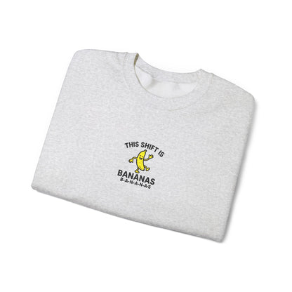This Shift is Bananas Dancing Embroidered Crewneck Sweatshirt
