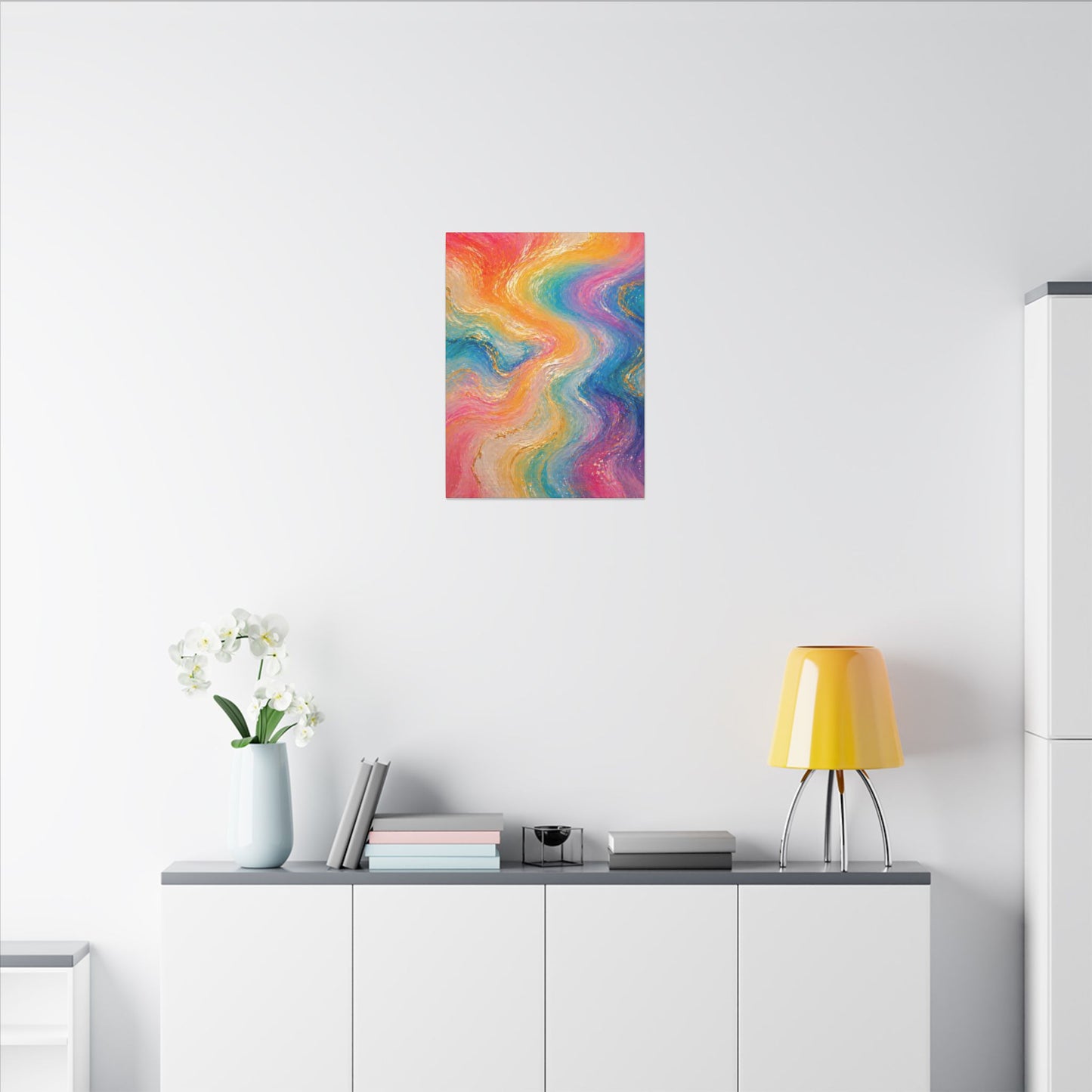 Rainbow Wave — Matte Canvas Wall Art