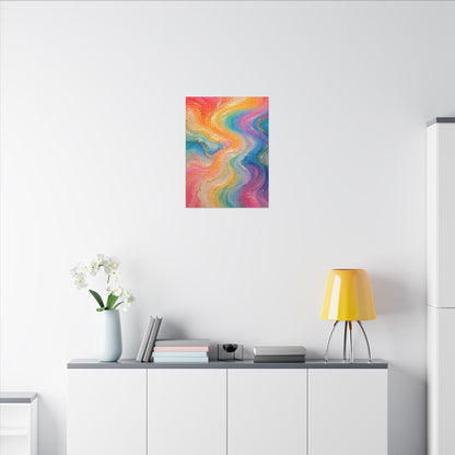 Rainbow Wave — Matte Canvas Wall Art