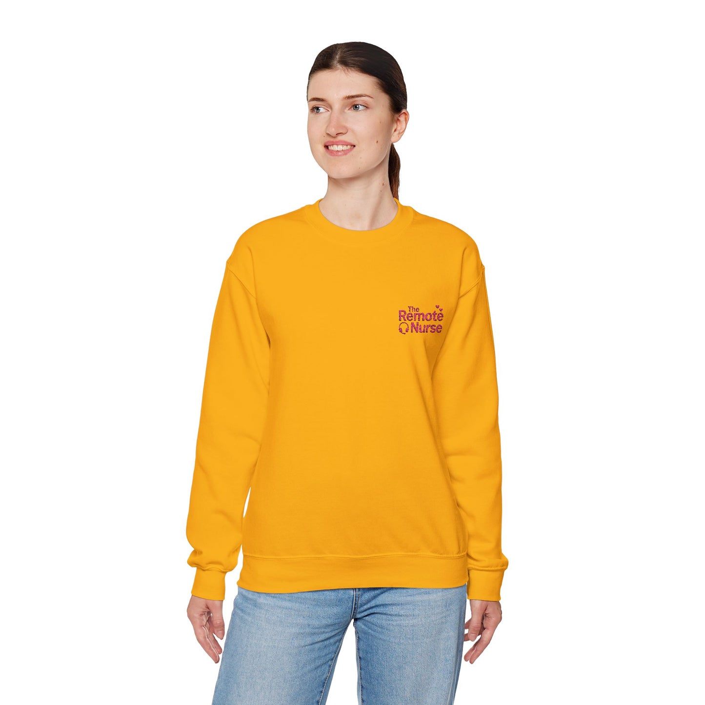 The Remote Nurse Embroidered Crewneck Sweatshirt
