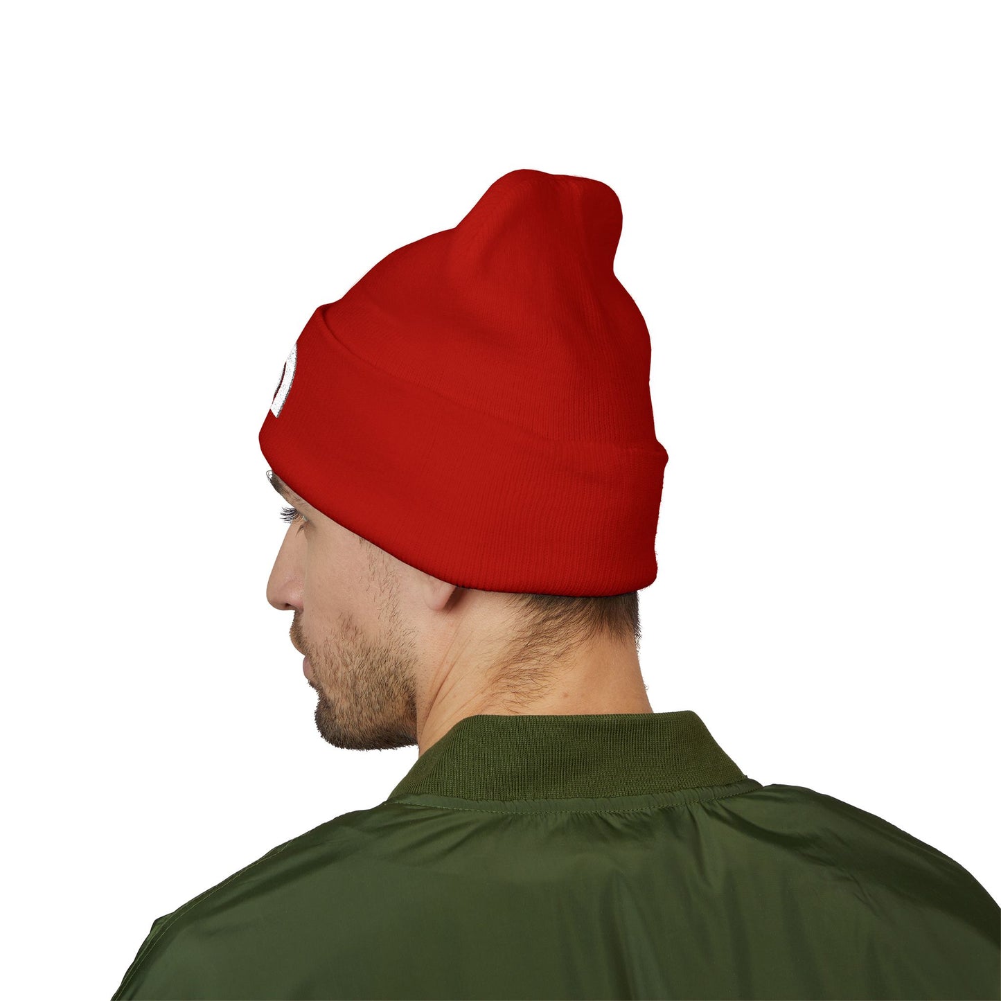 The Nurse Face Embroidered Classic Cuffed Beanie