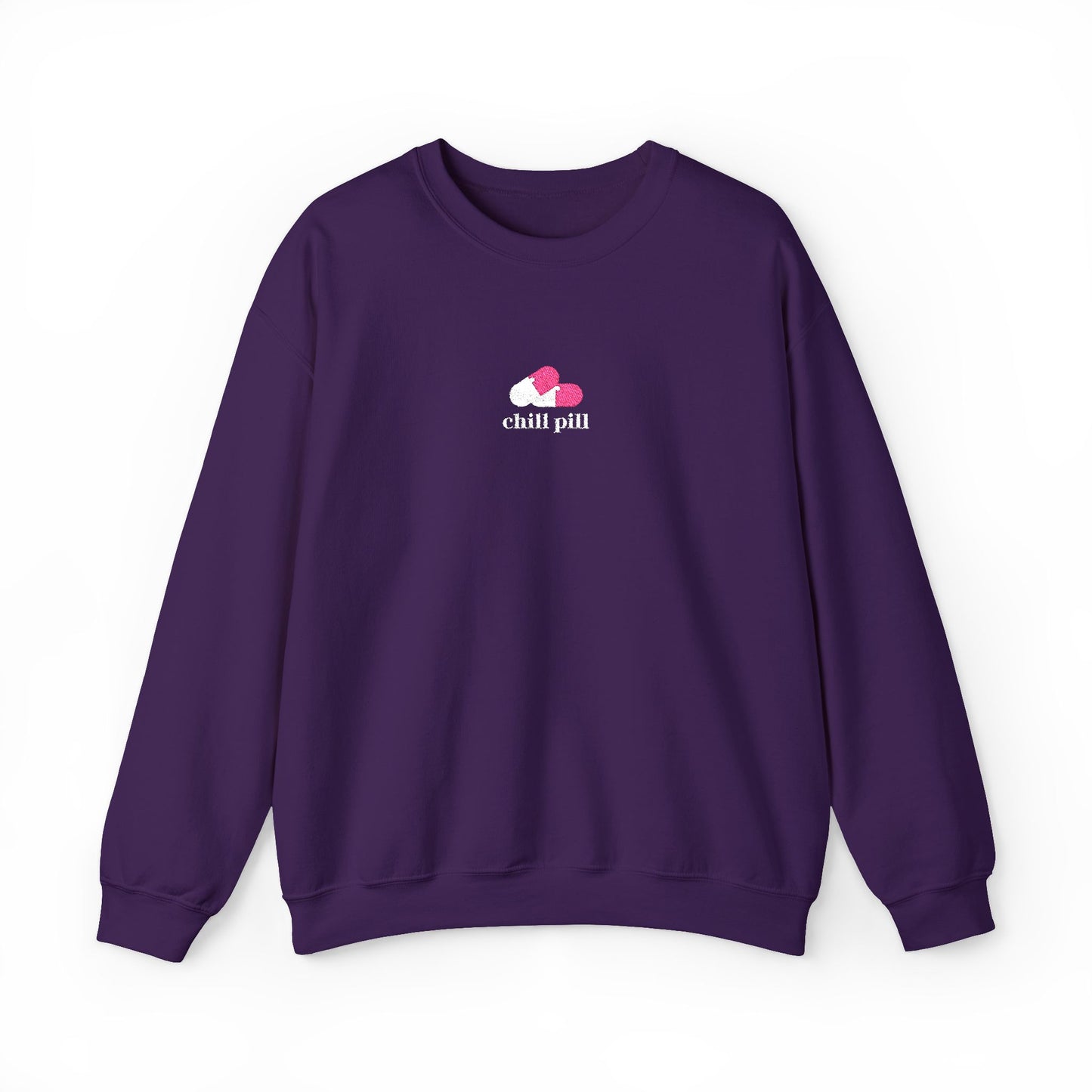 Chill Pill Embroidered Crewneck Sweatshirt