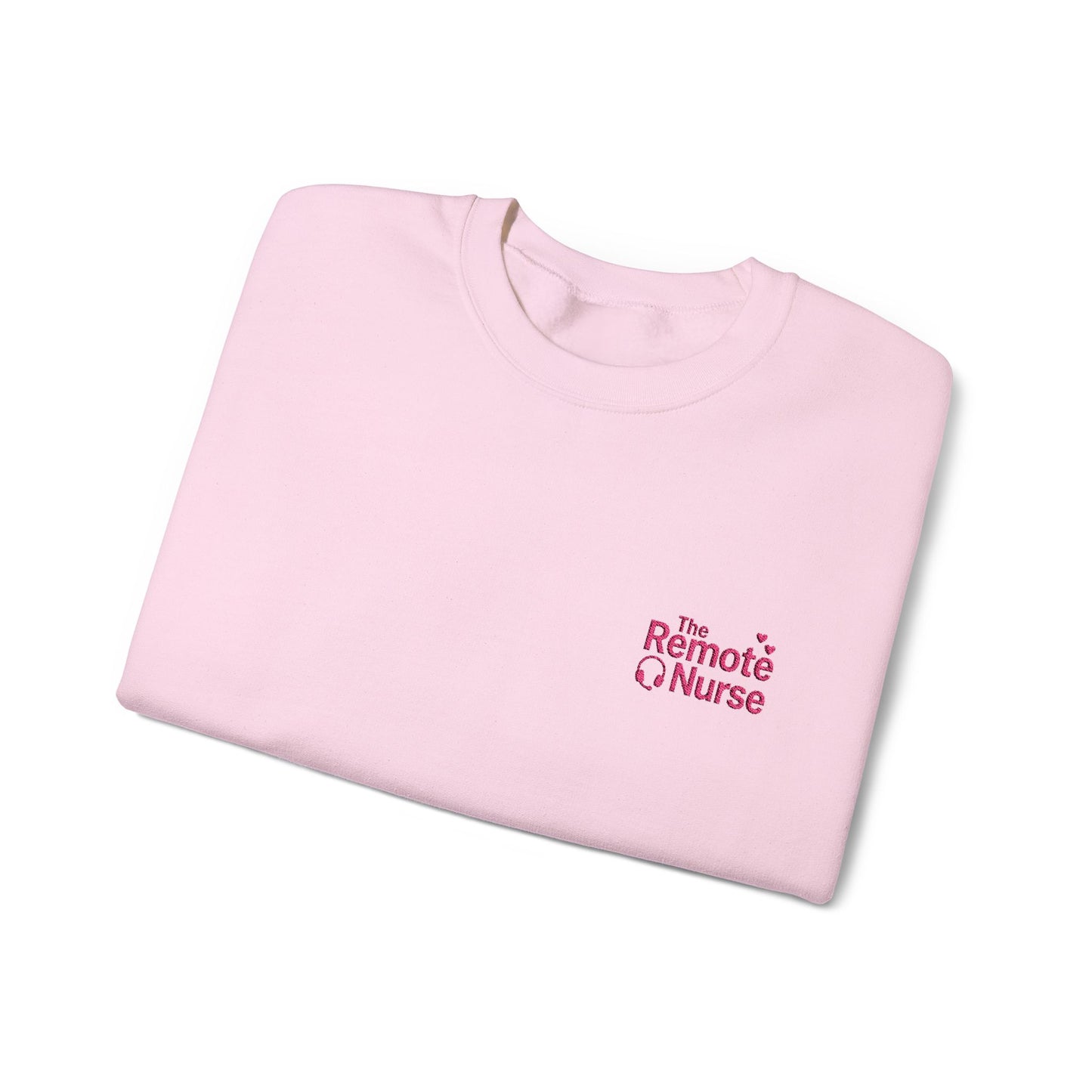The Remote Nurse Embroidered Crewneck Sweatshirt