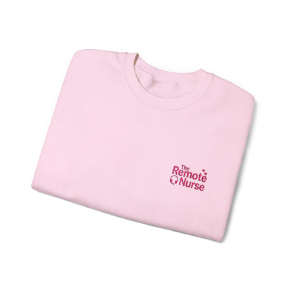 The Remote Nurse Embroidered Crewneck Sweatshirt