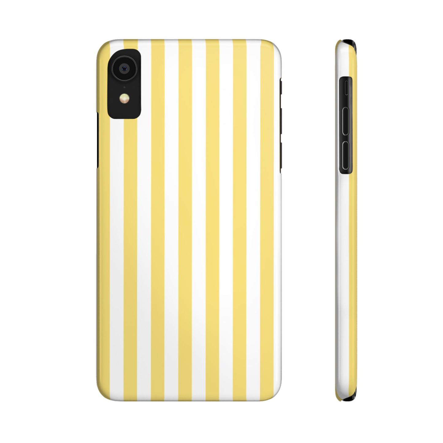 Yellow Striped Summer Slim iPhone Case