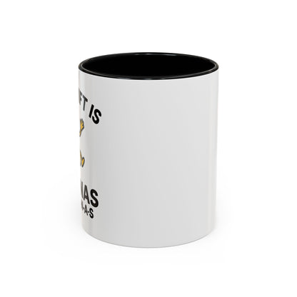 This Shift is Bananas Dancing Accent Mug (11, 15 oz)
