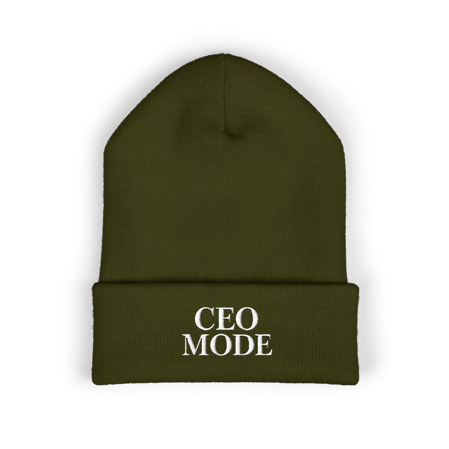 CEO Mode Embroidered Classic Cuffed Beanie
