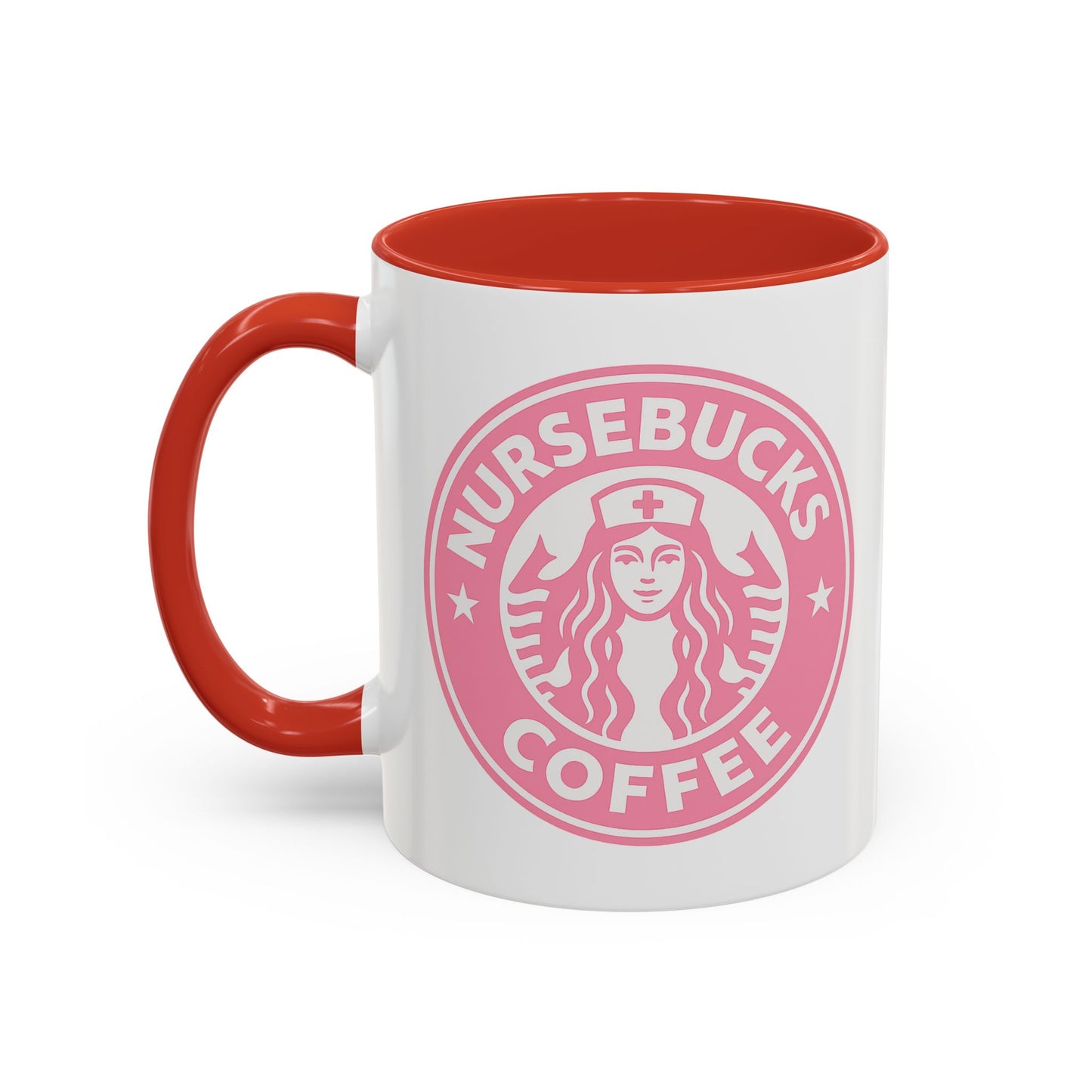 Nursebucks Coffee Pink Accent Mug (11, 15 oz)