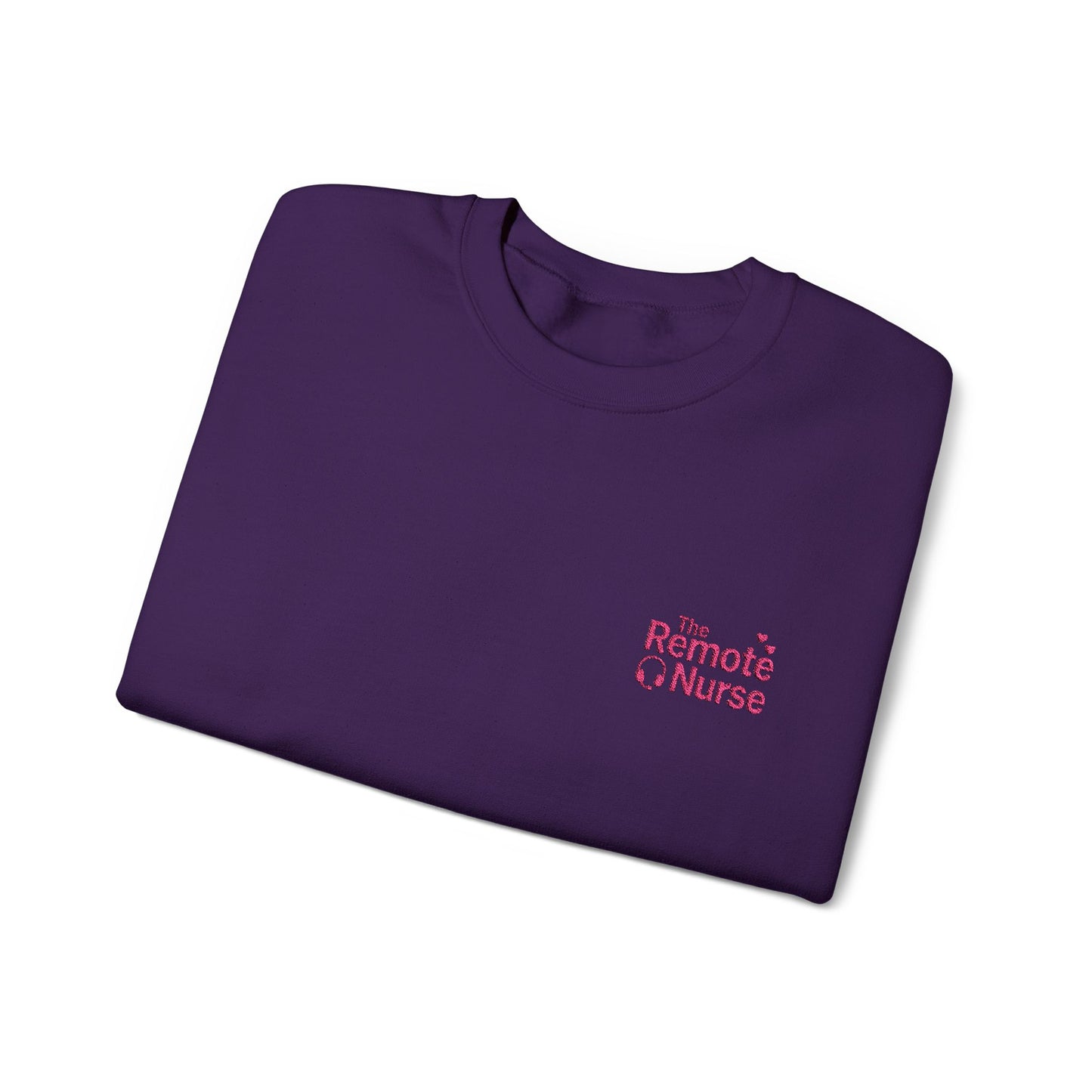 The Remote Nurse Embroidered Crewneck Sweatshirt