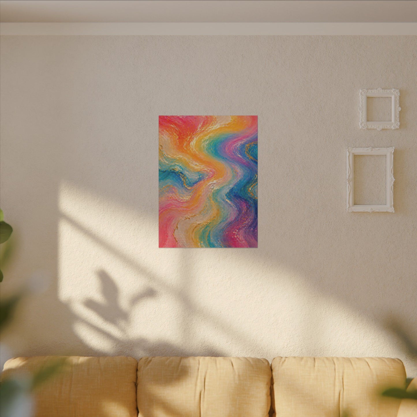 Rainbow Wave — Matte Canvas Wall Art