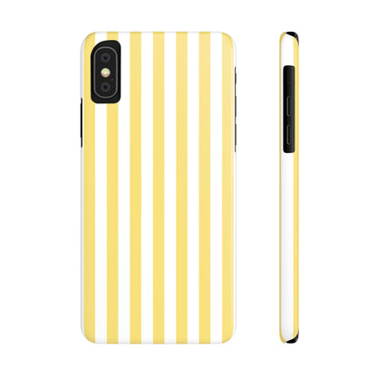 Yellow Striped Summer Slim iPhone Case