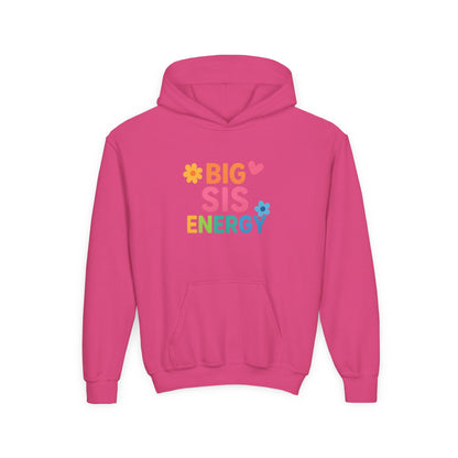 Big Sis Energy Kids Youth Hoodie