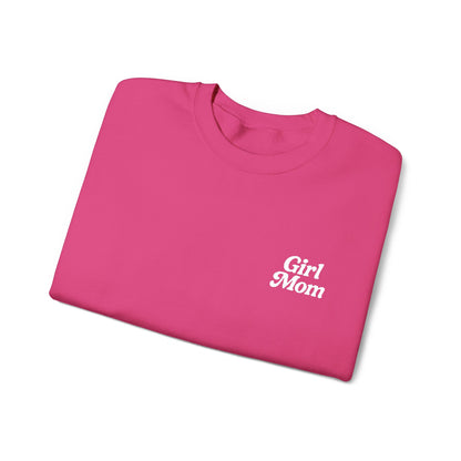 Girl Mom Retro Embroidered Crewneck Sweatshirt