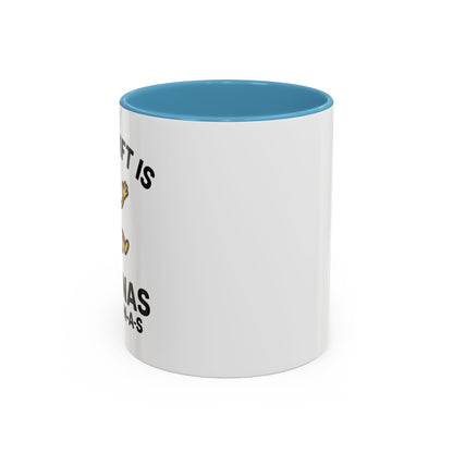 This Shift is Bananas Dancing Accent Mug (11, 15 oz)