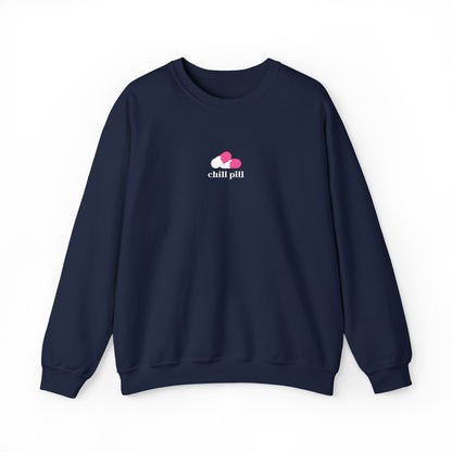 Chill Pill Embroidered Crewneck Sweatshirt