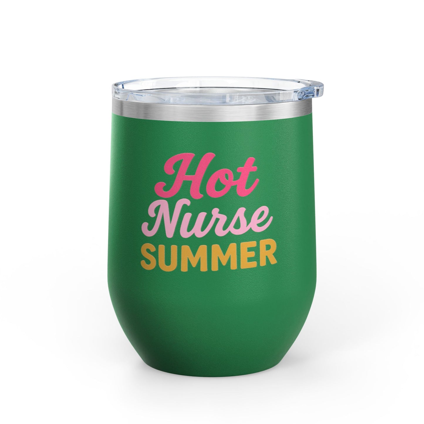 Hot Nurse Summer Wine Tumbler (12 oz)