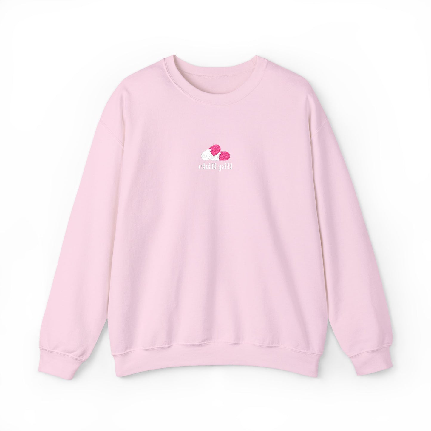 Chill Pill Embroidered Crewneck Sweatshirt