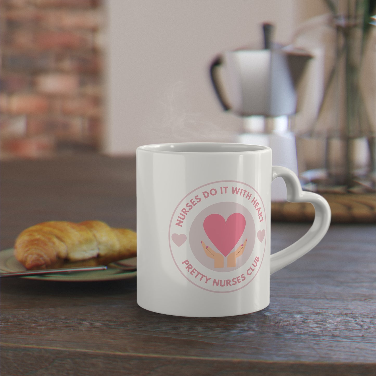 Pretty Nurses Do It With Heart-Shaped Mug