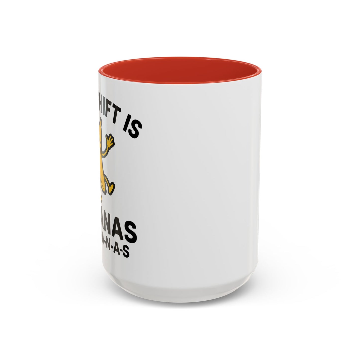 This Shift is Bananas Dancing Accent Mug (11, 15 oz)