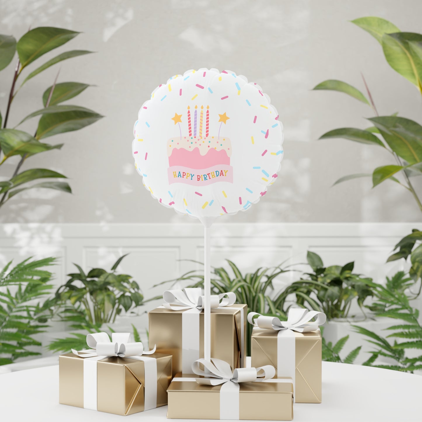 Happy Birthday Candles 11" Balloon