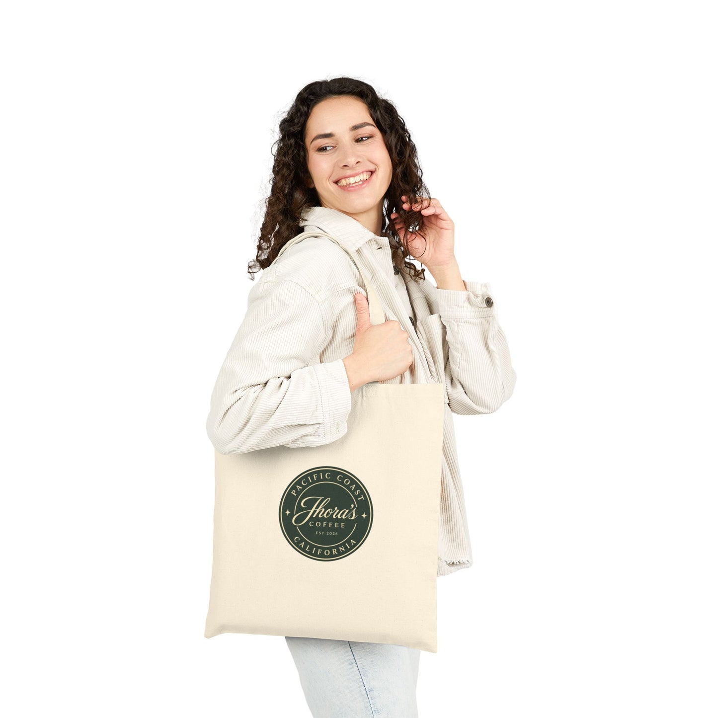 Jhora's Coffee Stamp Tote Bag