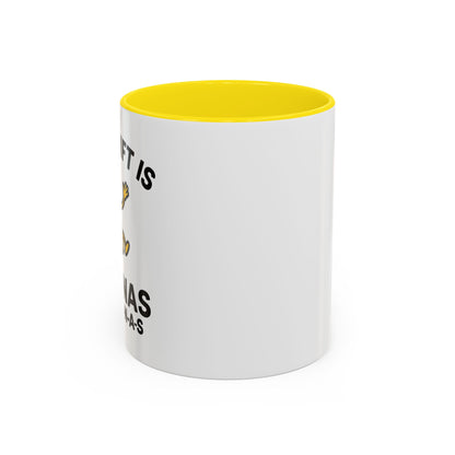 This Shift is Bananas Dancing Accent Mug (11, 15 oz)