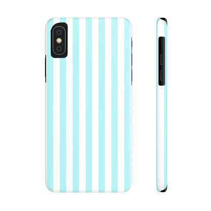 Blue Striped Summer Slim iPhone Case
