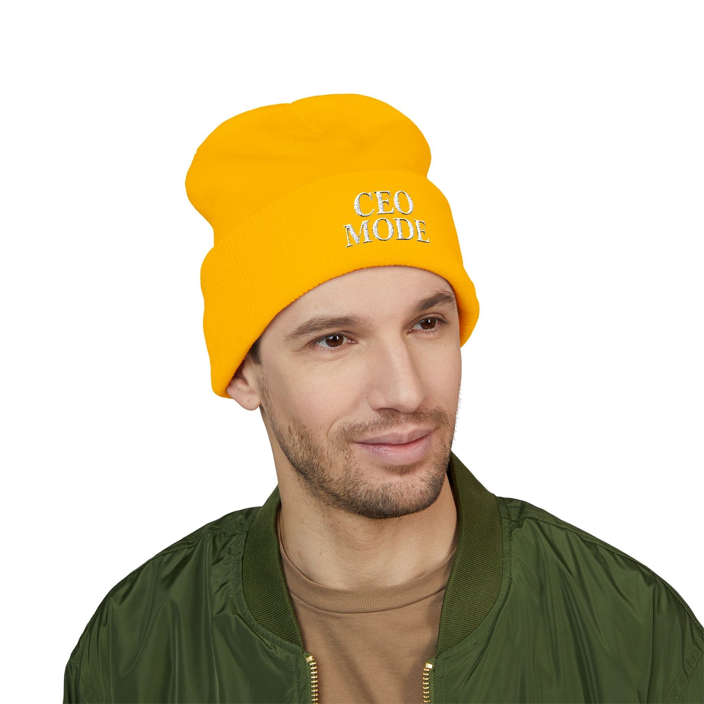 CEO Mode Embroidered Classic Cuffed Beanie