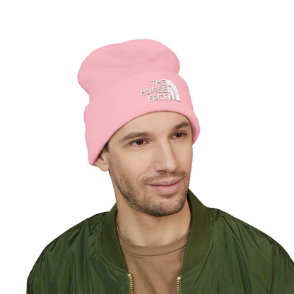 The Nurse Face Embroidered Classic Cuffed Beanie