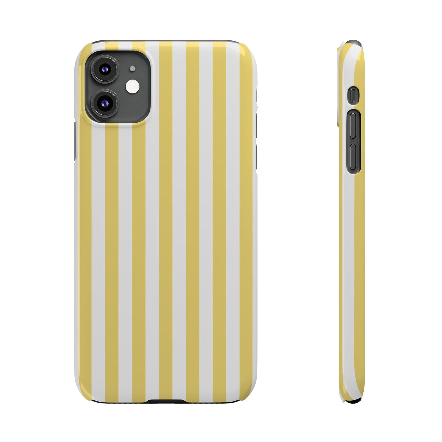 Yellow Striped Summer Slim iPhone Case