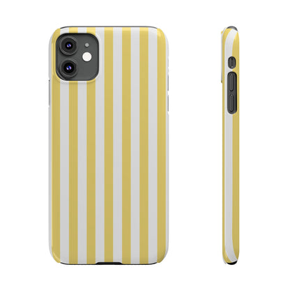 Yellow Striped Summer Slim iPhone Case