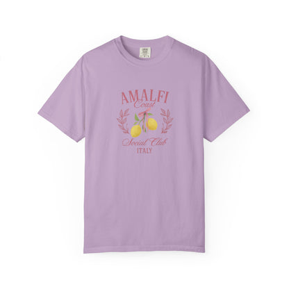 Amalfi Coast Social Club Pink Oversized T-shirt