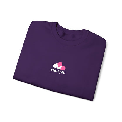 Chill Pill Embroidered Crewneck Sweatshirt