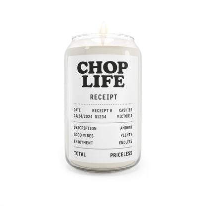 Chop Life Receipt Scented Candle (13.75 oz)
