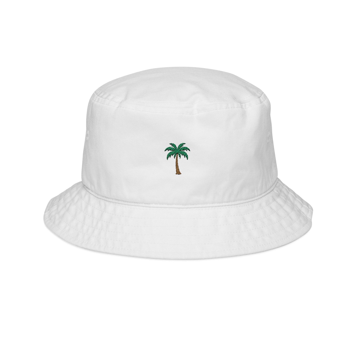 Palm Tree Embroidered Bucket Hat